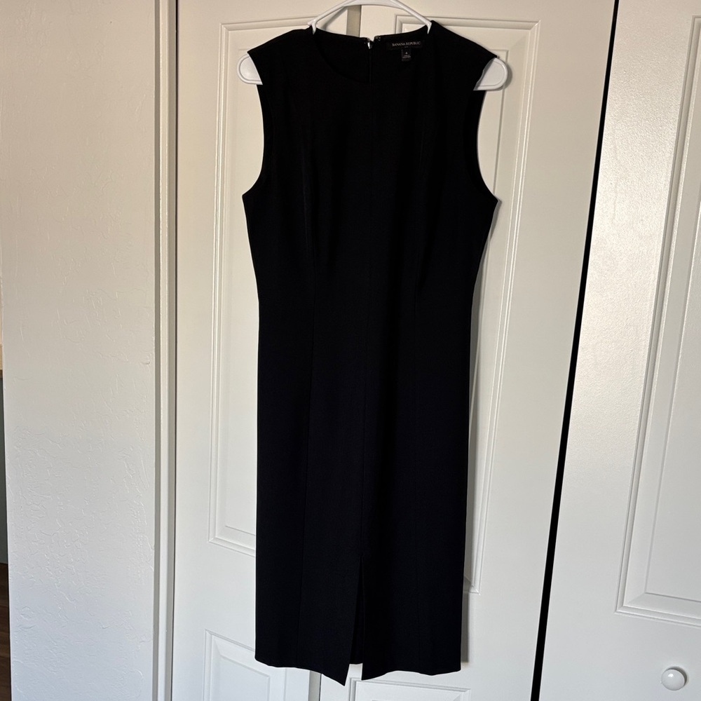 Banana Republic Classic Black Midi Dress
